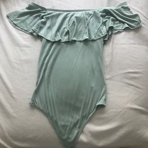 Off the Shoulder Ruffle bodysuit